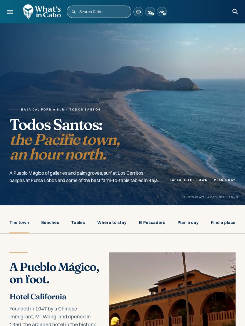 Todos Santos tablet