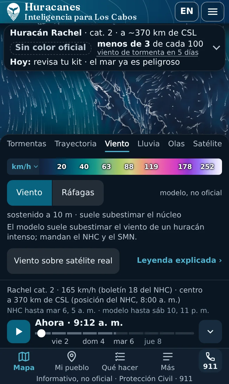 La hoja ordenada, sin cortes.