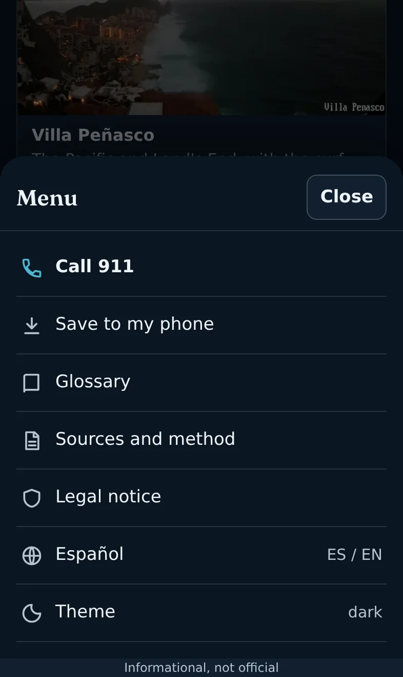 En inglés: «Call 911» primero