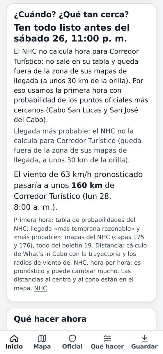 Un pueblo sin cifra del NHC (el Corredor) lo dice claro