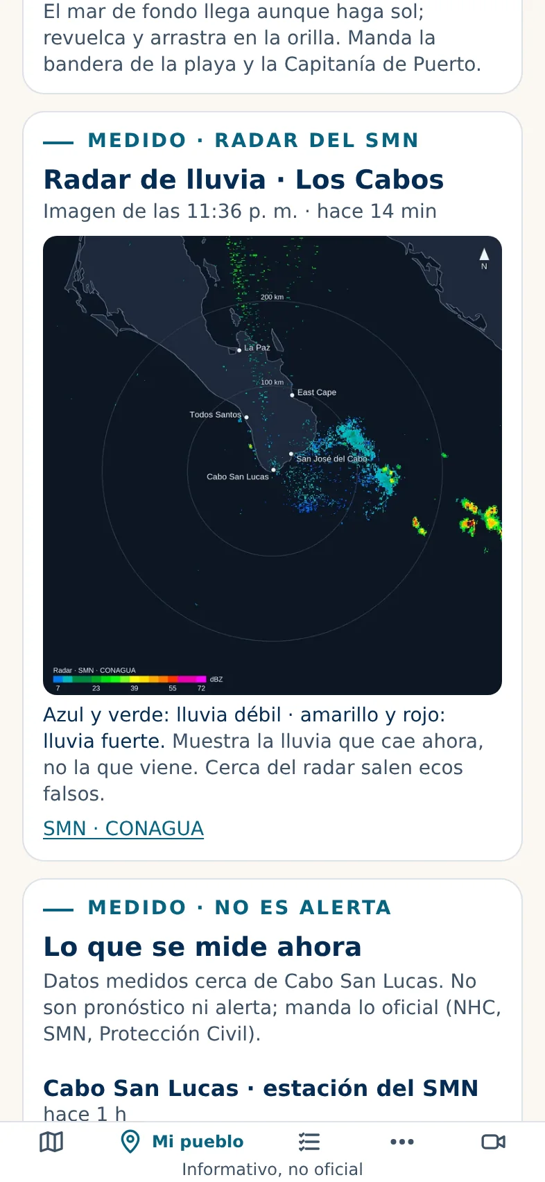 En «Mi pueblo», después del mar de fondo: hay que bajar pantalla y media