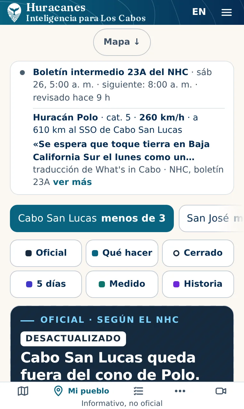 Boletín viejo, en modo claro