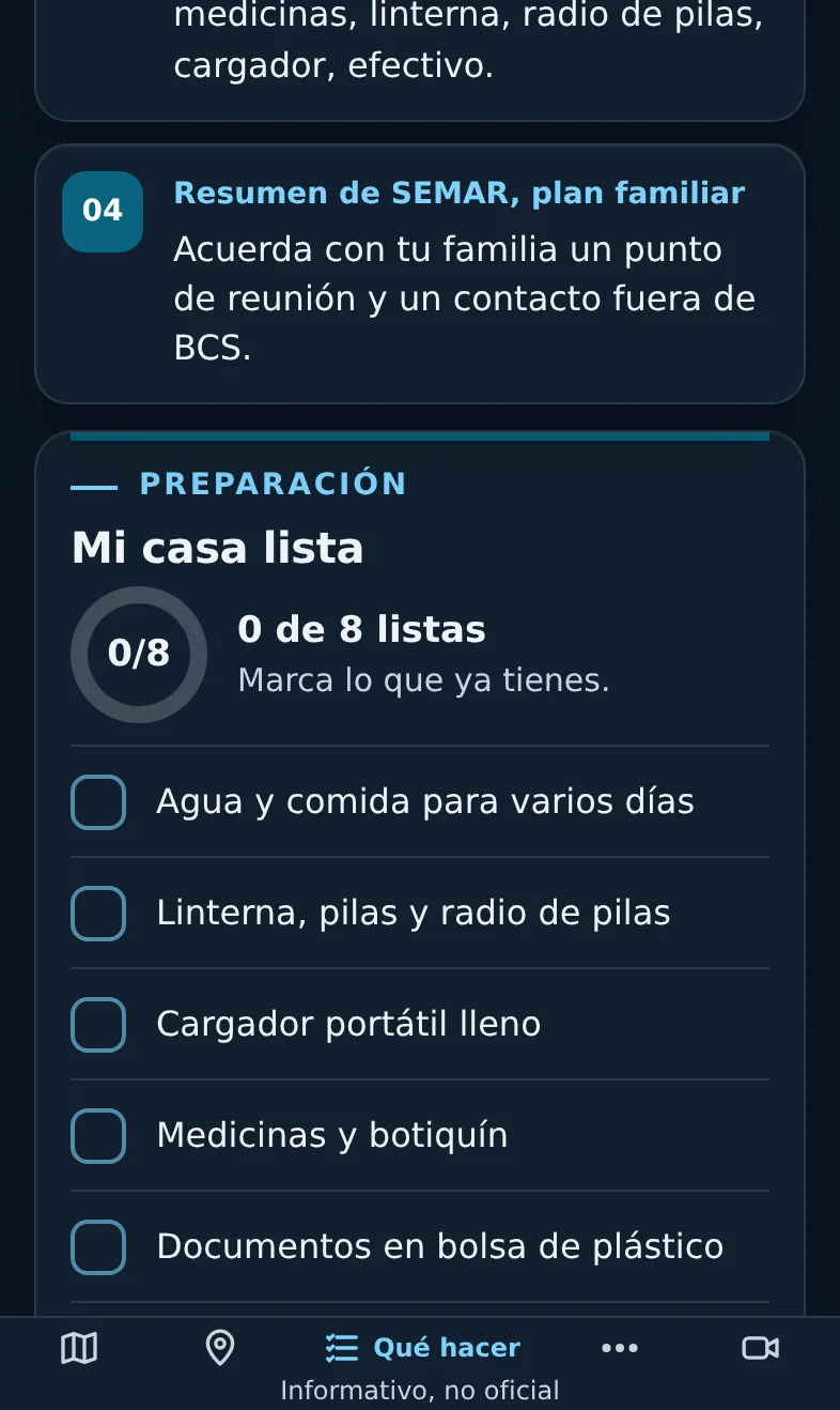 Mi casa lista