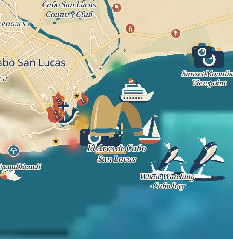 Zoom 12, de día · así se ve Cabo San Lucas completo: hoy