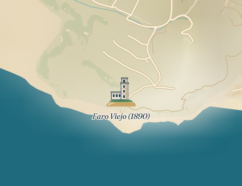 Faro Viejo, zoom 14, de día: nuevo