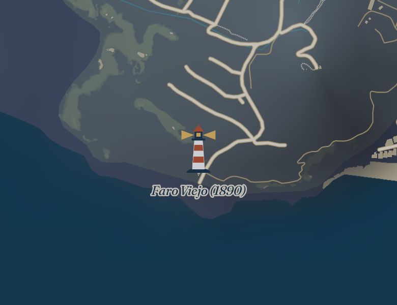 Faro Viejo, zoom 14, de noche: hoy