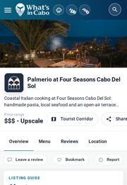 Captura Palmerio at Four Seasons Cabo Del Sol movil