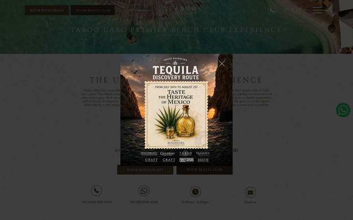 Portada de Taboo Los Cabos at ME Cabo