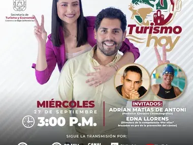 Poster of the programme “Turismo Hoy” with Adrián Matías De Antoni as guest, Sep 27, 2023