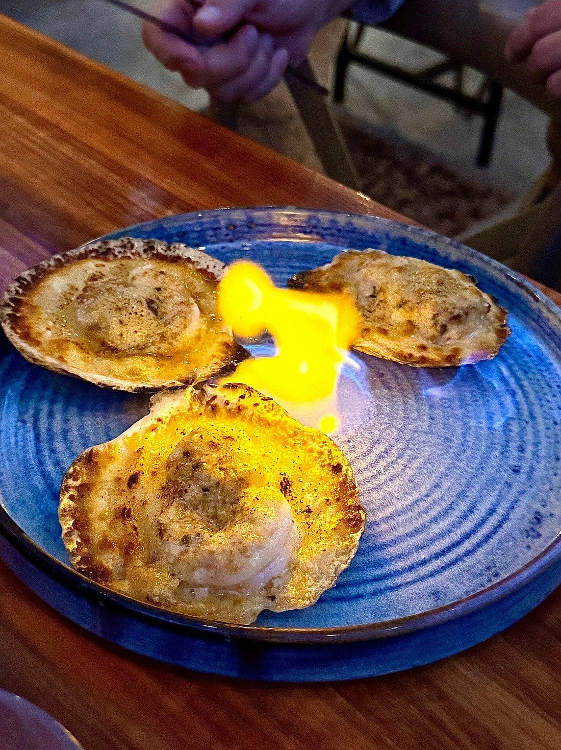 Almejas gratinadas
