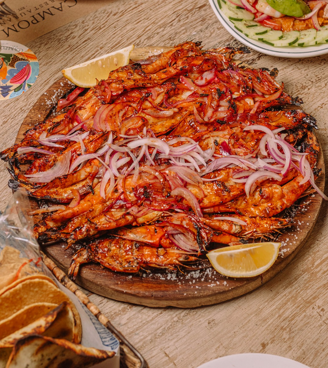 Camarones zarandeados