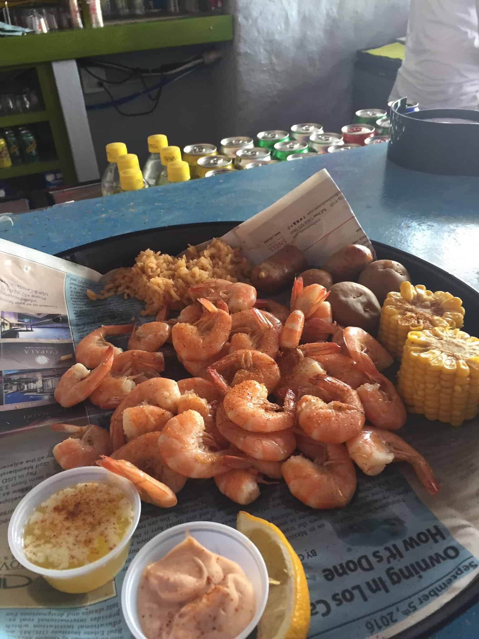 Camarones para picar