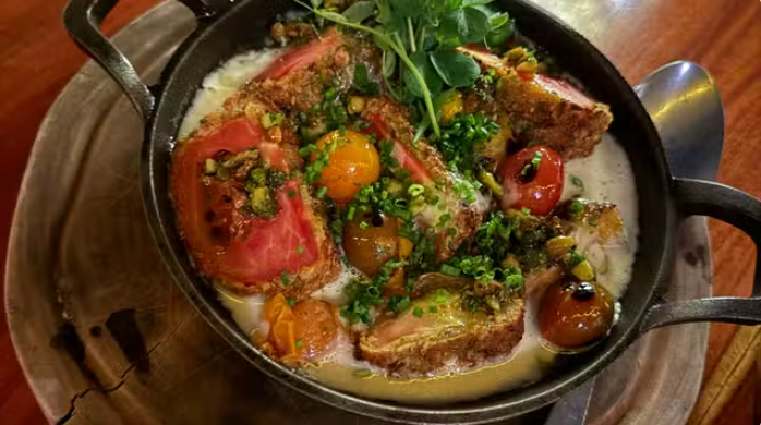 Heirloom tomato fondue V