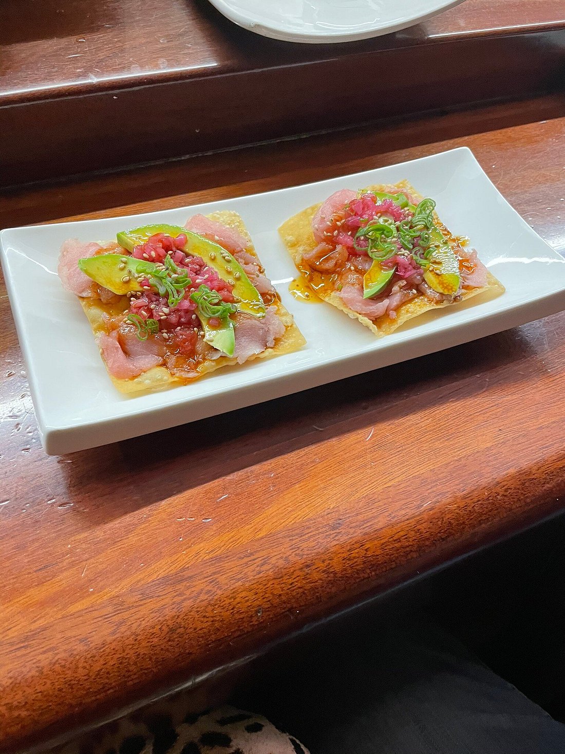 Wonton tostadas