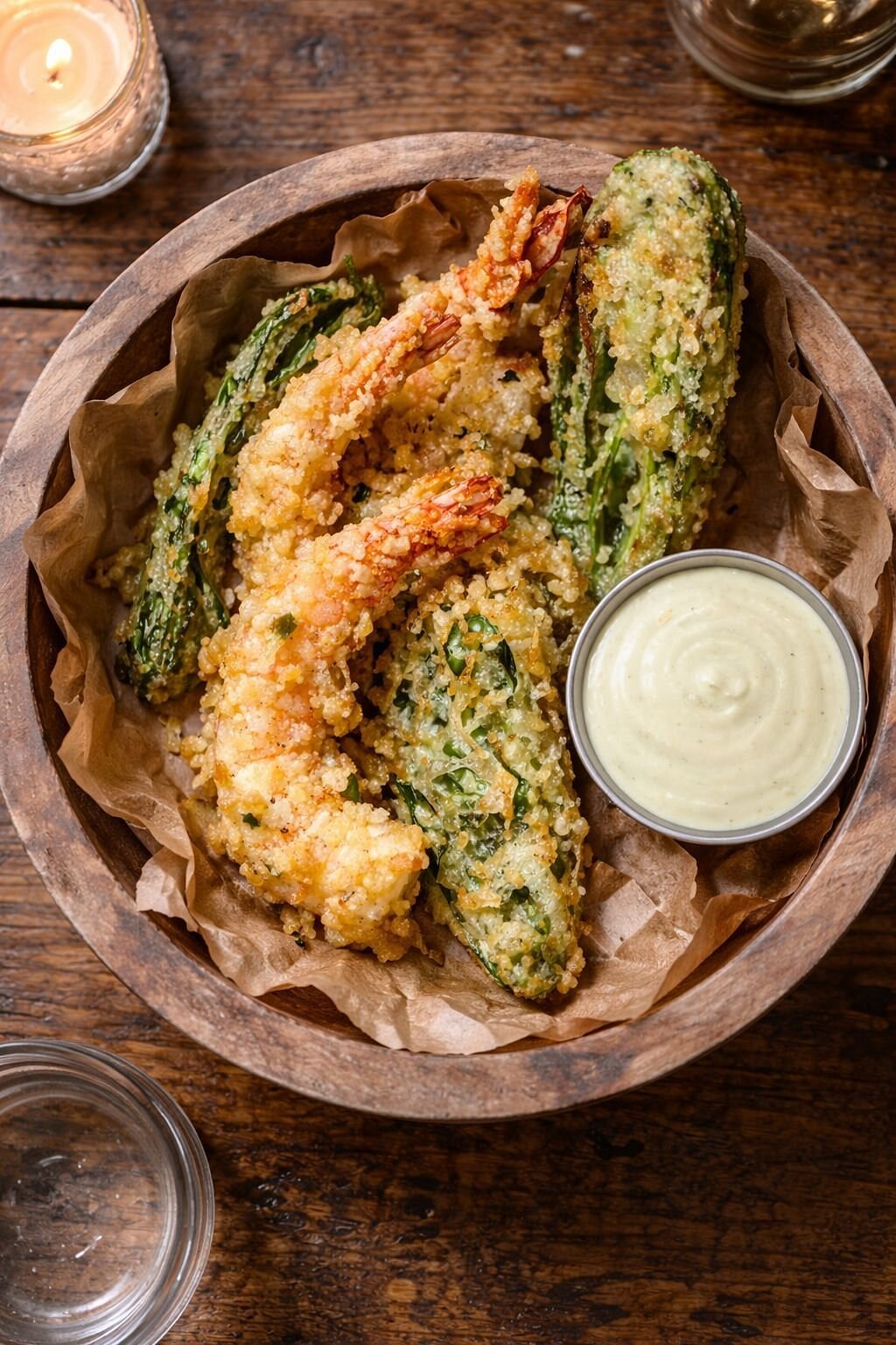 Camarones crispy tempura