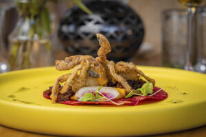 Surf and turf taco at Don Sanchez restaurant