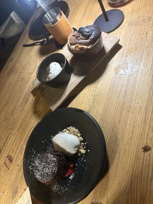 Banana Souffle with Cardamom Ice Cream