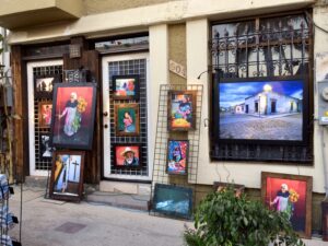 Visitors browsing San Jose del Cabo Art Walk