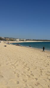 El Medano Beach in Cabo San Lucas with sand and water