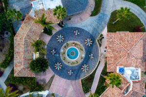Cabo Real Golf Club clubhouse overhead view