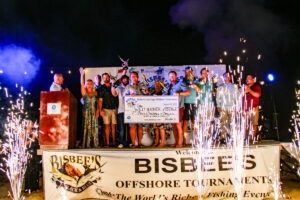 Wild Hooker team check presentation at the 2024 Bisbee's East Cape Offshore