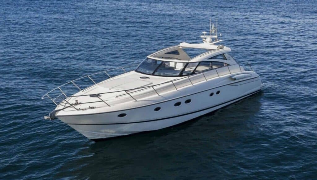 Private yacht anchored off Cabo San Lucas