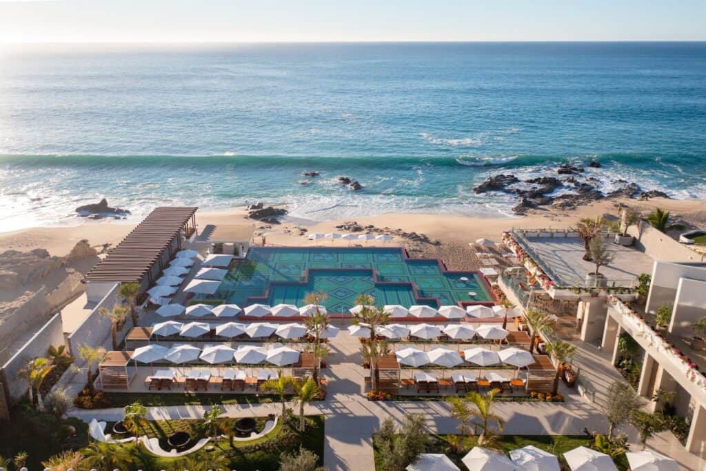 Grand Velas Boutique Los Cabos oceanfront pool and beach