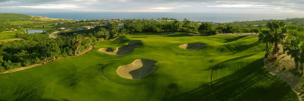 Puerto Los Cabos Nicklaus I hole 2 with ocean view