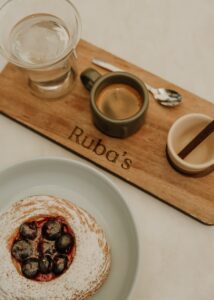 Coffee service at Ruba's Bakery and Bistro