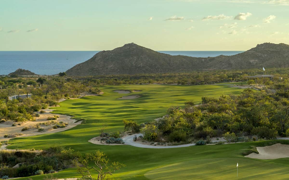 Twin Dolphin Golf Club course overlooking the Sea of Cortez