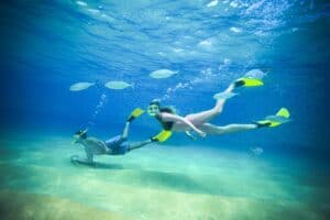 Zodiac boat used for the Beach Hopper Snorkel Tour in Los Cabos