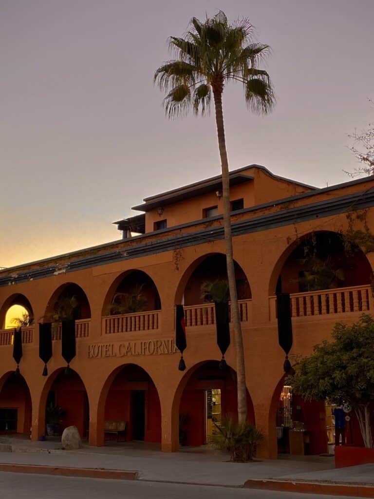 Hotel California at dusk