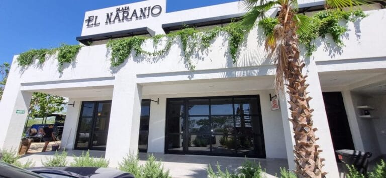 Front of Plaza El Naranjo in El Tezal, Cabo San Lucas, where Sorelle Skin Care Studio is located